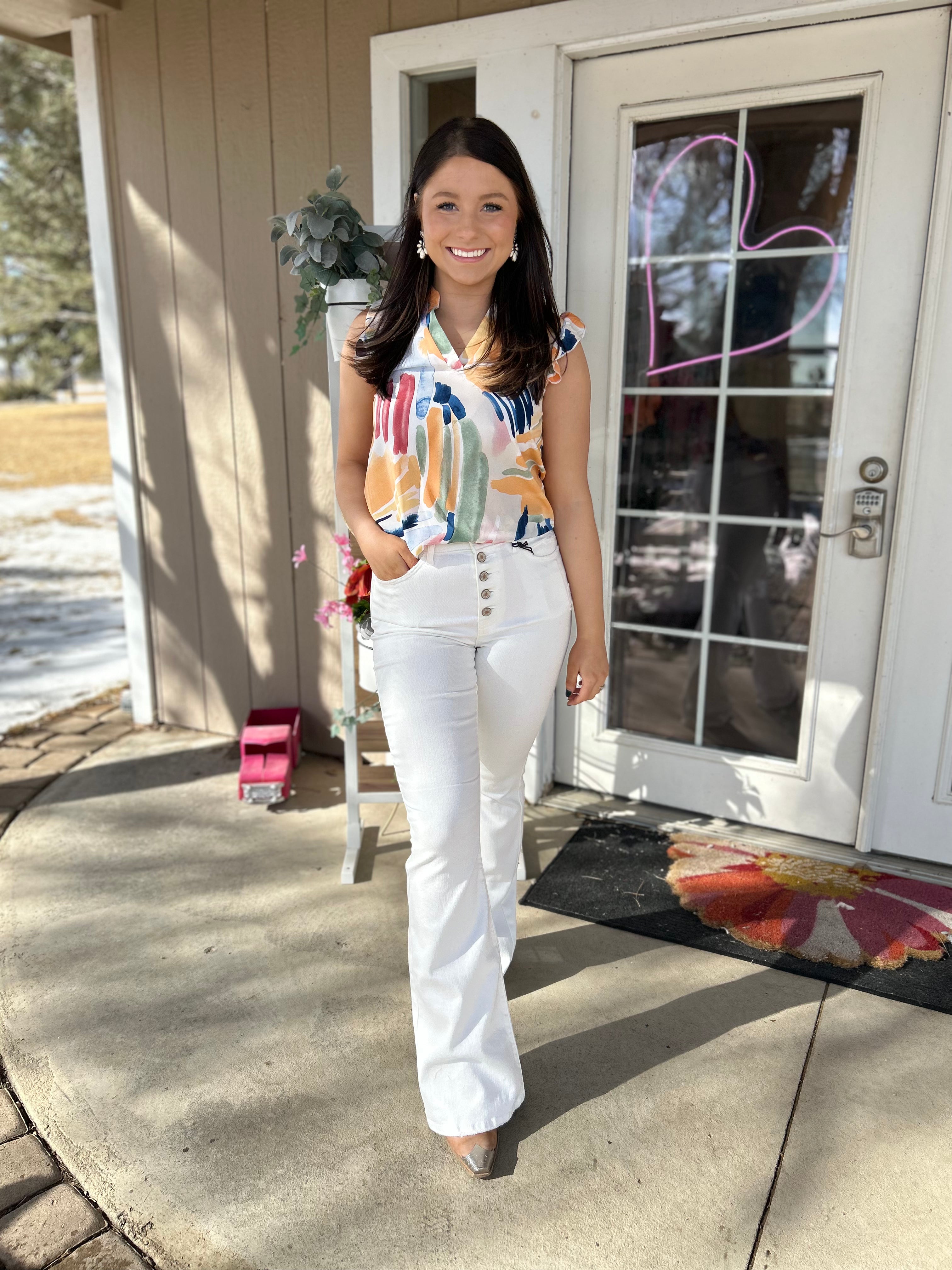 White Flare Jeans – The Funky Bunk