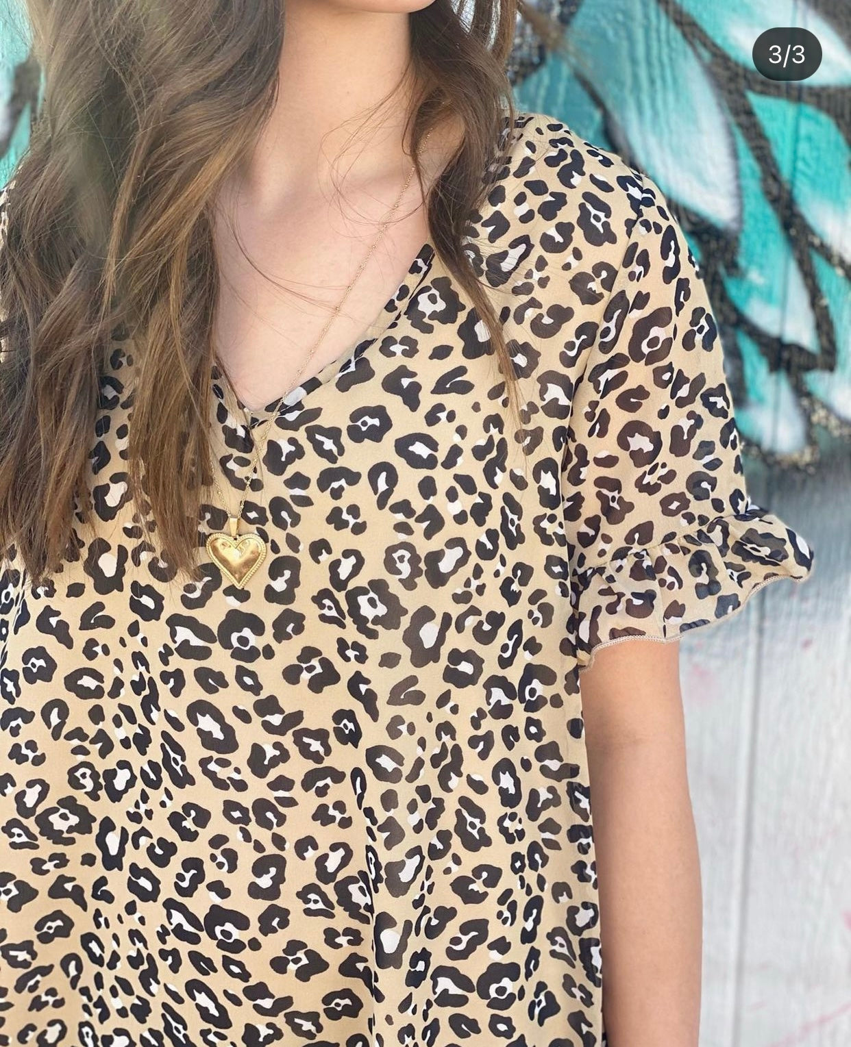 Mini Cheetah Print Dress