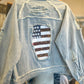 Reverse Sequin Stars and Stripes Jean Jacket