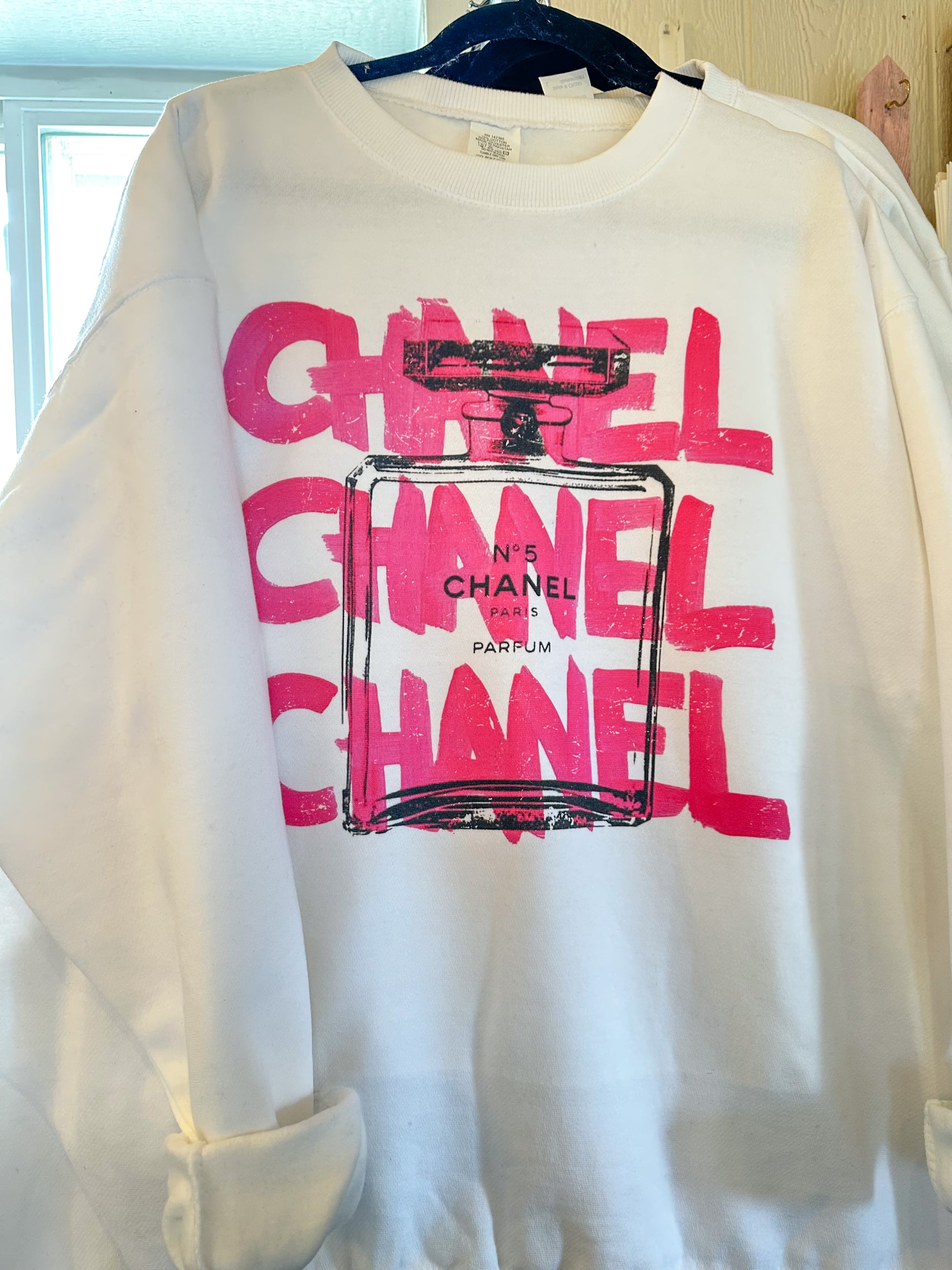 CHANEL CC Pink Teddy Sweater Jumper NEW Size 40FR